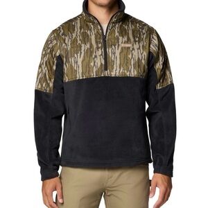 Columbia Camouflage and Black Fleece Jacket